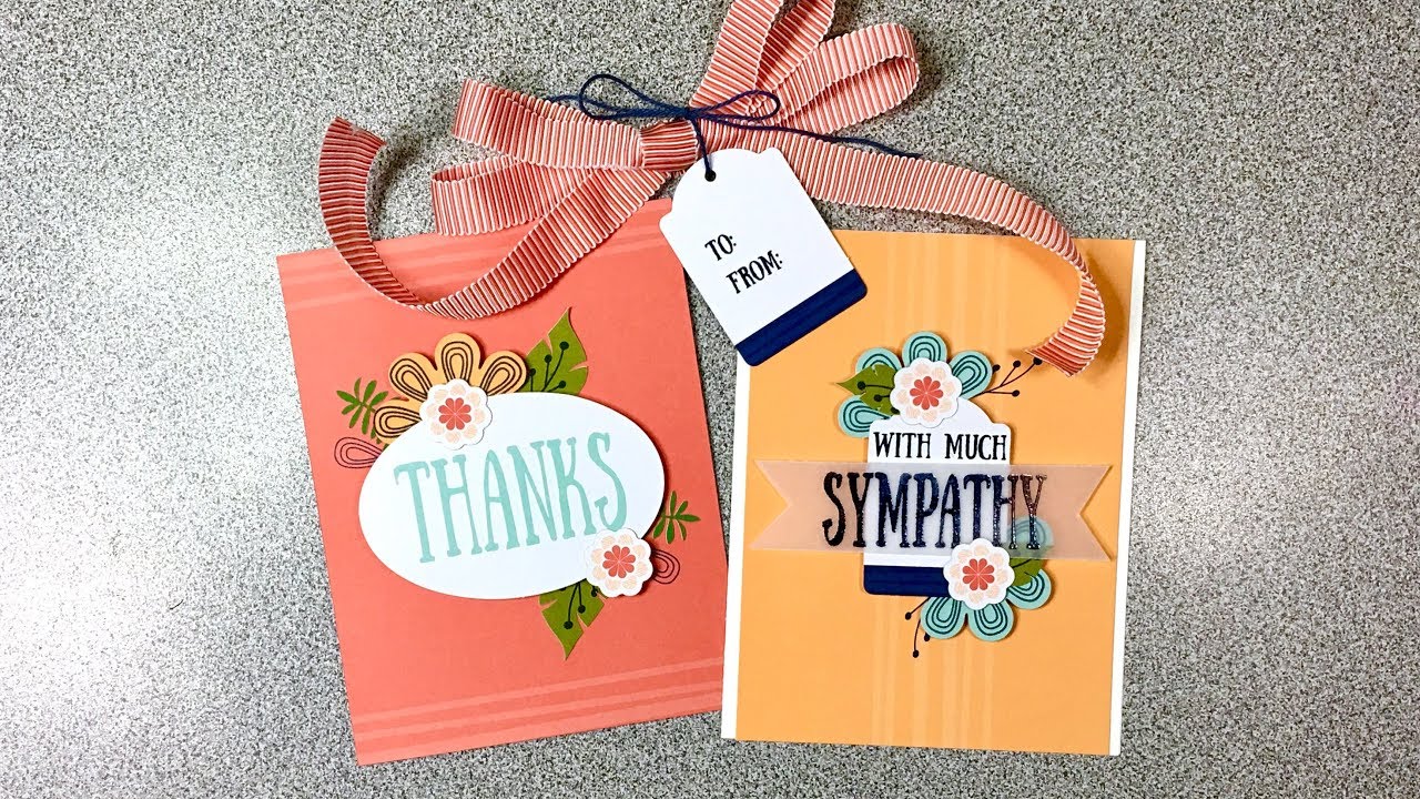Paper Pumpkin August 2017 Alternate 1 Sympathy Alternative Card - YouTube