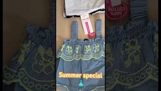 Cotton dress for girls | Ajio shopping haul #unboxing #ajiohaul #ajio #youtubeshorts