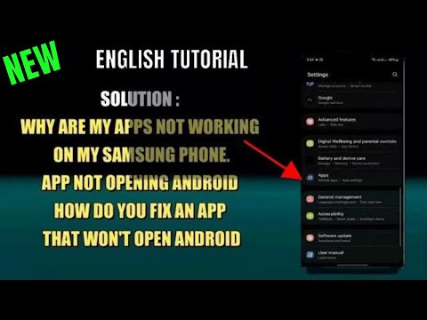 How to Fix  not Open and Not working Problem in Android