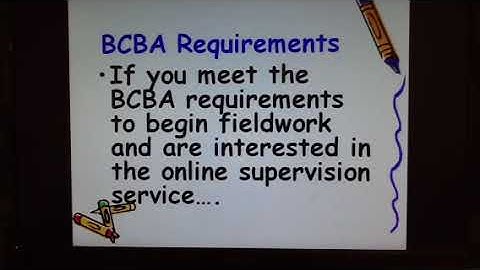 BCBA supervision