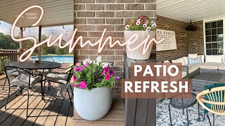 SUMMER 2023 PATIO MAKEOVER | Patio Decor Ideas | Decorate The Patio With Me screenshot 5