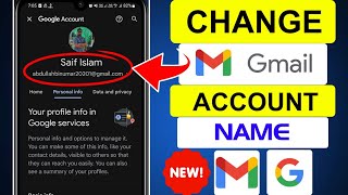 How to Change Gmail Account Name Easily 2023