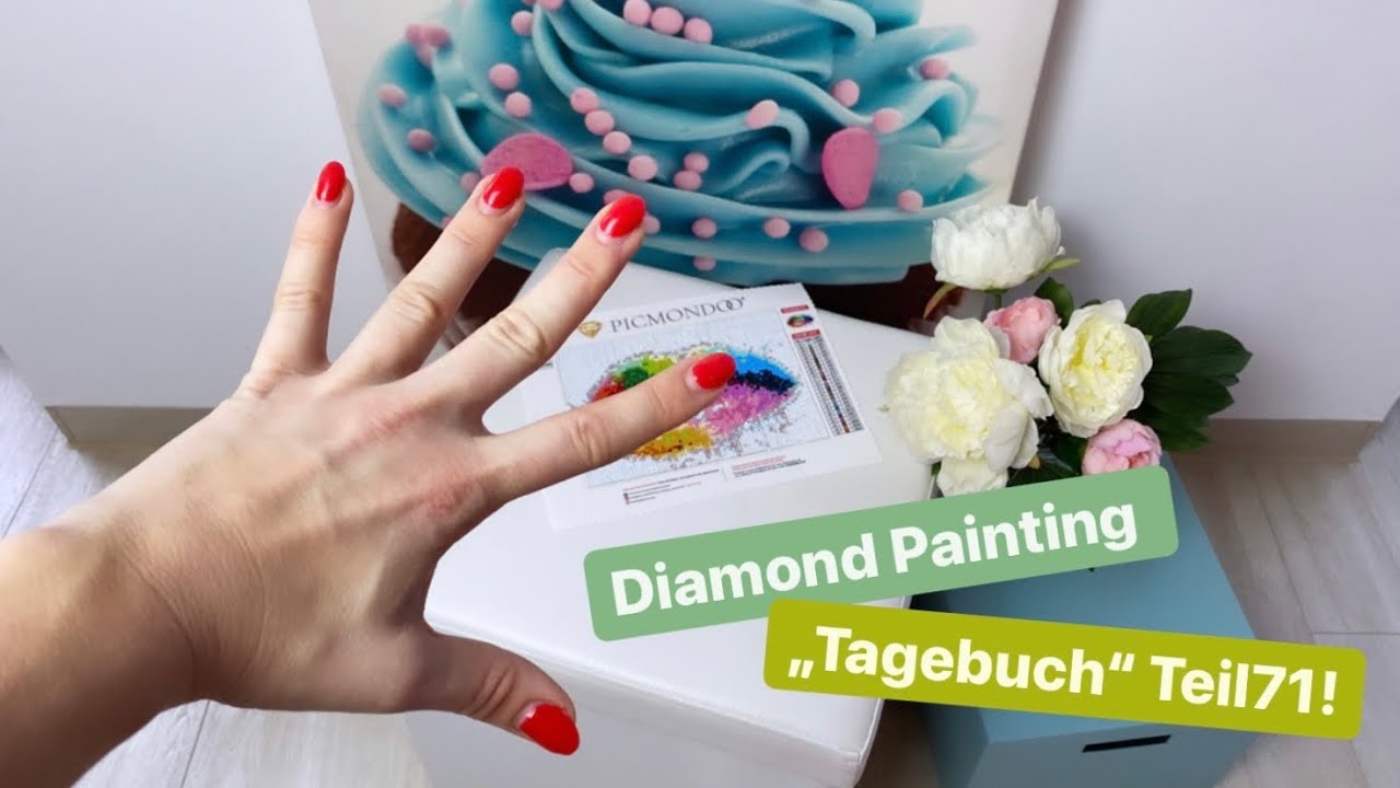 Diamond Painting „Tagebuch“ Teil71! ✅ Das Bild ist fertig! 🤩💚 Neue Lampe für meinen Arbeitsplatz!