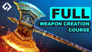 How to Create a Realistic Medieval Axe for Games | Full AAA Workflow in ZBrush & Unreal Engine 5