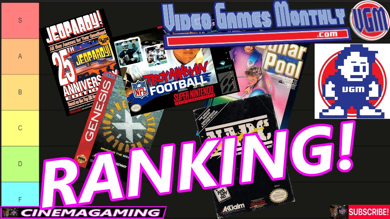 RANKING (5) GAMES FROM VIDEO GAMES MONTHLY - YouTube