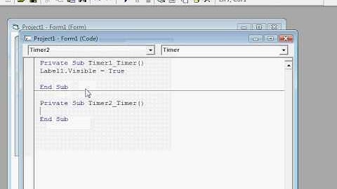 Visual Basic 6.0 | Tutorial | Flashing Labels