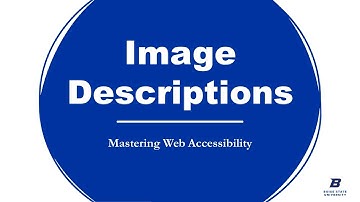 Mastering Web Accessibility: Image Descriptions
