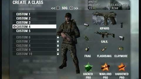 Black Ops Wii - Glitched/Hacked Custom Classes?