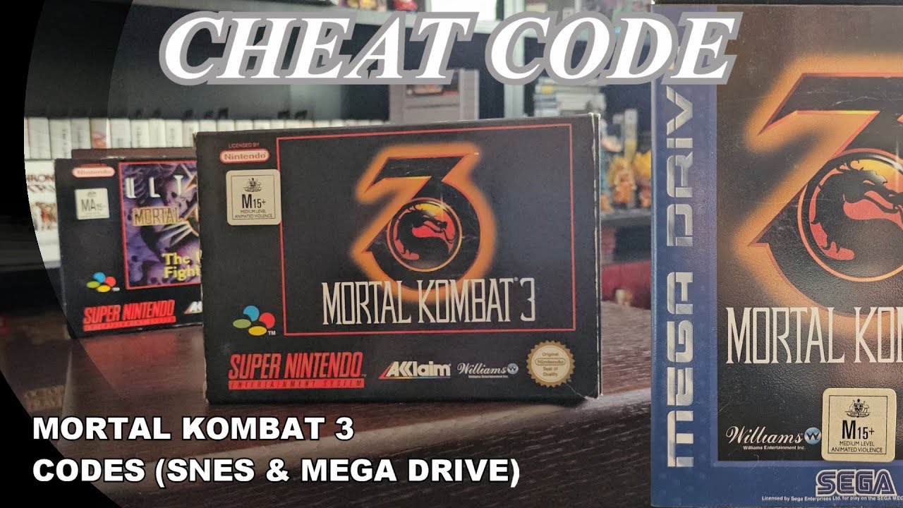 Mortal Kombat 3 CHEAT CODES Super Nintendo/Sega Genesis feat