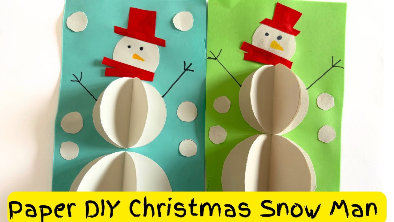 How to make a snowman out of paper #craft #crafting #howto #learntocra, mori craft