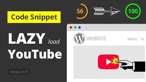 Lazy load YouTube videos (WordPress code snippet)