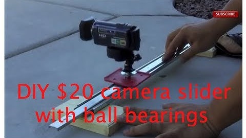 DIY $20 "drawer/cabinet" ball bearing camera slider
