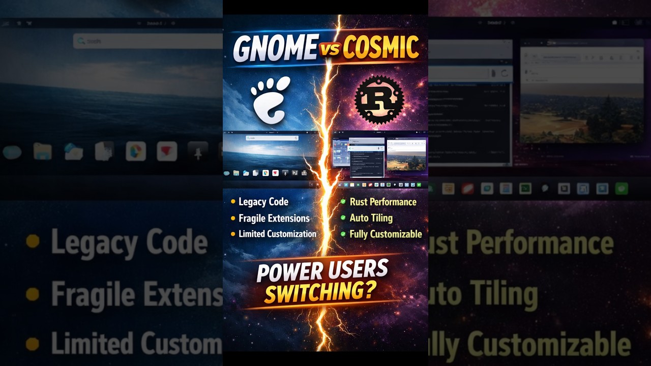 GNOME против COSMIC | Пора ли переходить?