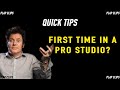 QUICK TIPS - Going to your first PRO recording session? - Produce Like a Pro Clips