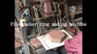 Firecracker ring making machine