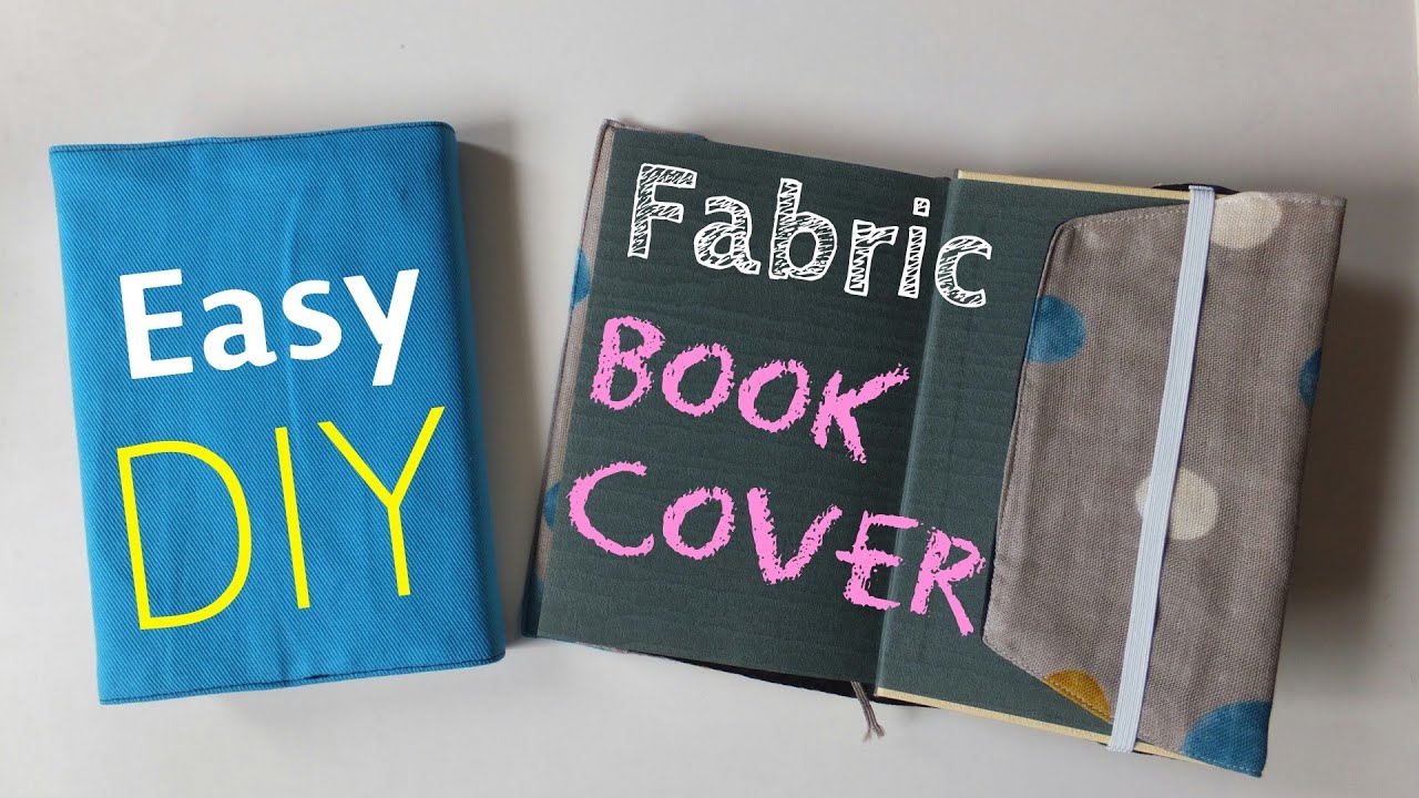 ＊*ＤＩＹ*＊How to make Fabric Book Cover.** Easy Tutorial.**