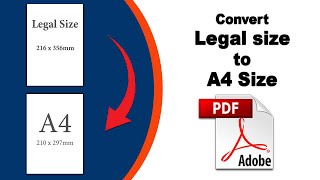 How to convert legal size to a4 size in pdf using Adobe Acrobat Pro DC screenshot 5