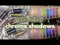 NEW ColourPop CHROME SHADOWS | Multichrome Liquid Eyeshadow Swatches of ALL Shades + Comparisons