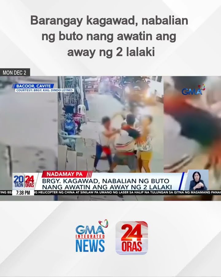 Barangay kagawad, nabalian ng buto nang awatin ang away ng 2 lalaki | 24 Oras