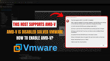 This Host supports AMD-V but AMD-V is disabled Solved VirtualBox or VMware | #vmware #virtualbox
