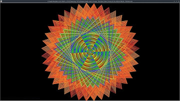 A Simple Mandala featuring 1197 Degree Angles, with 221.23, 442.46, and 884.92 Hz Ajna Chakra Tones