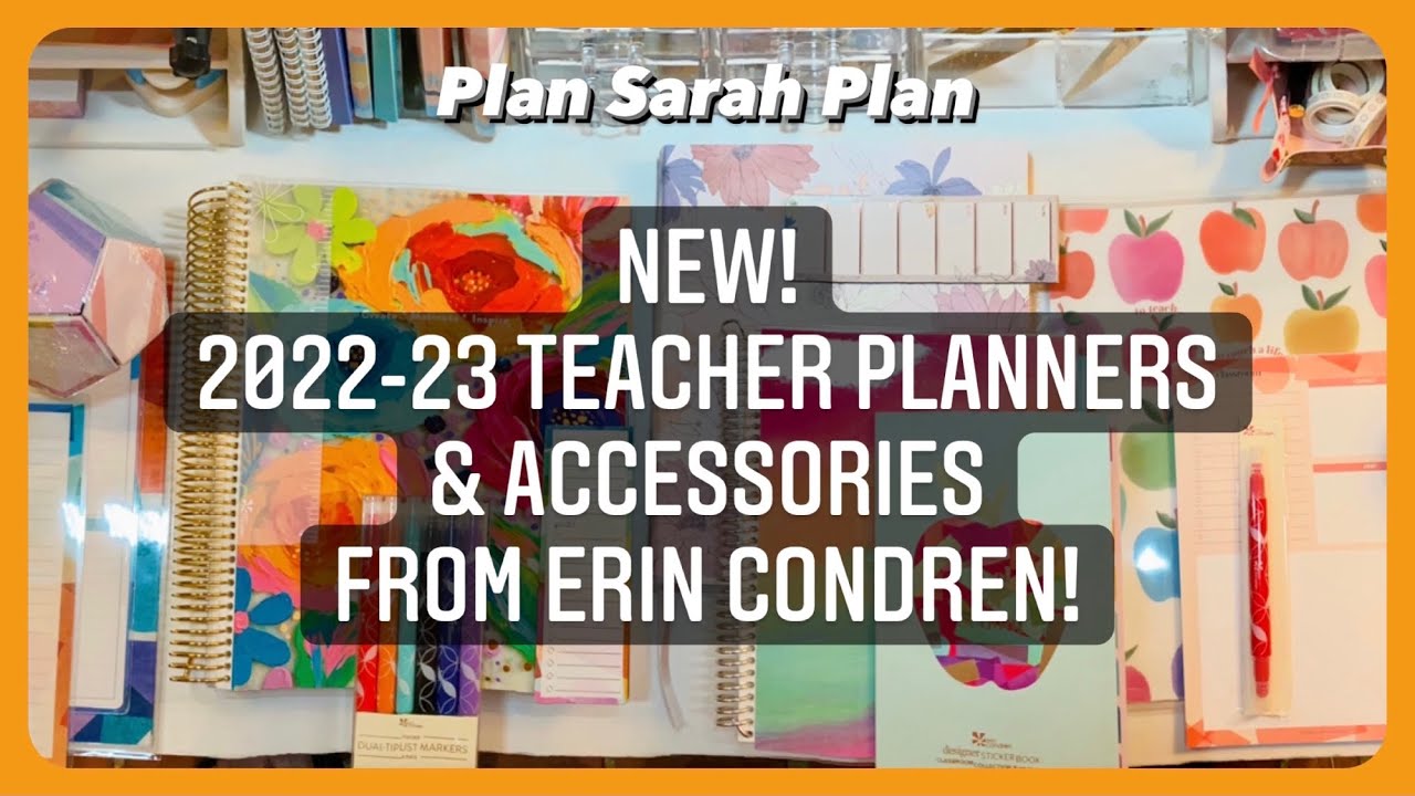 NEW! 202223 Teacher Planners and Accessories from Erin Condren! YouTube