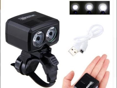 Vastfire USB Rechargeable Bicycle Bike Front Headlight Built-in Battery Lamp Set