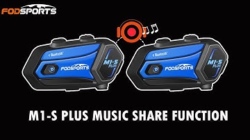 How to use the Fodsports M1-S Plus Music Share function?