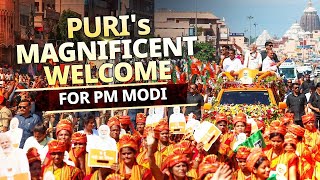 Puri's magnificent welcome for PM Modi as he holds a grand roadshow