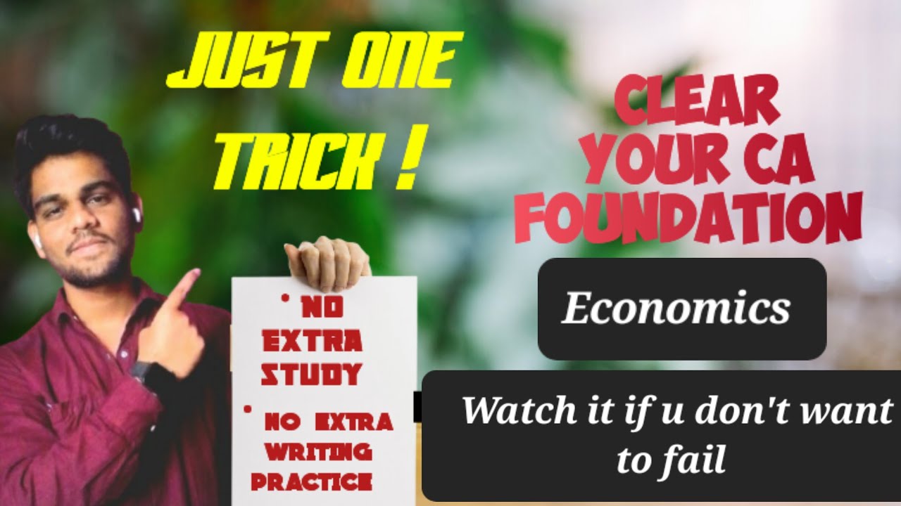 how I used this magical trick to clear ca foundation exam #cafoundation ...