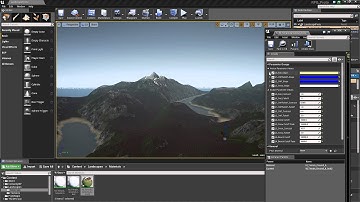 Unreal Engine 4: Slope Select / Height Select Terrain Test