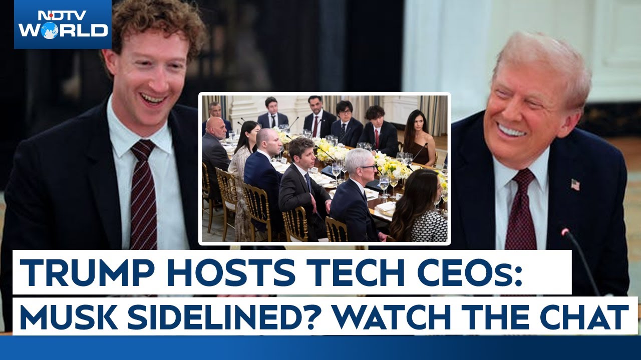 Trump Hosts Tech CEOs For Dinner At White House, Elon Musk Sidelined ...