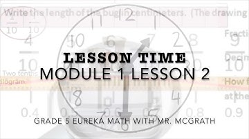 Eureka Math Lesson Time Grade 5 Module 1 Lesson 2