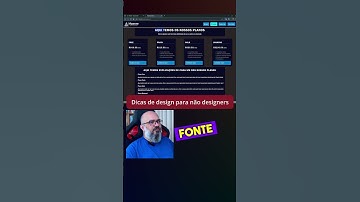 Dicas de design em páginas na web. Não ignore essas dicas.