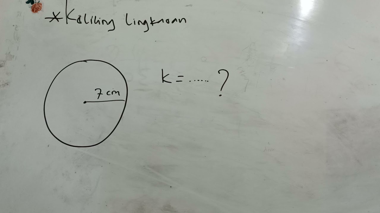 Sebuah lingkaran mempunyai keliling 22 cm luas lingkaran tersebut adalah