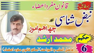 Nabaz Shanasi Nabaz Ke Amoor نبض شناسی Hakeem Muhammad Arshad Qanoon Mufrad Azatibiidrak