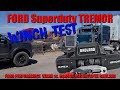 Ford Tremor Superduty Budget winch test using Harbor Freight APEX Badland 12k winch
