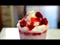 Homemade Frappuccino - Strawberry Milkshake with Ice