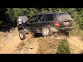 Off road 4x4 course  mitsubishi vs jeep vs nissan