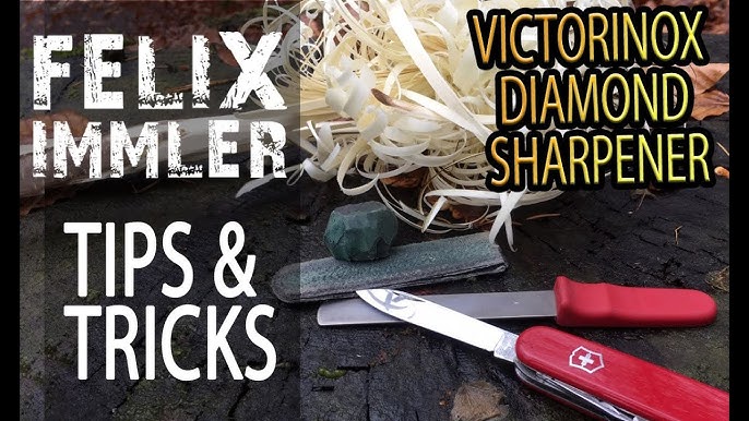 Victorinox dual knife sharpener - How to sharpen a pocket knife