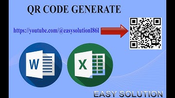 how to QR code generate with ms word & excel