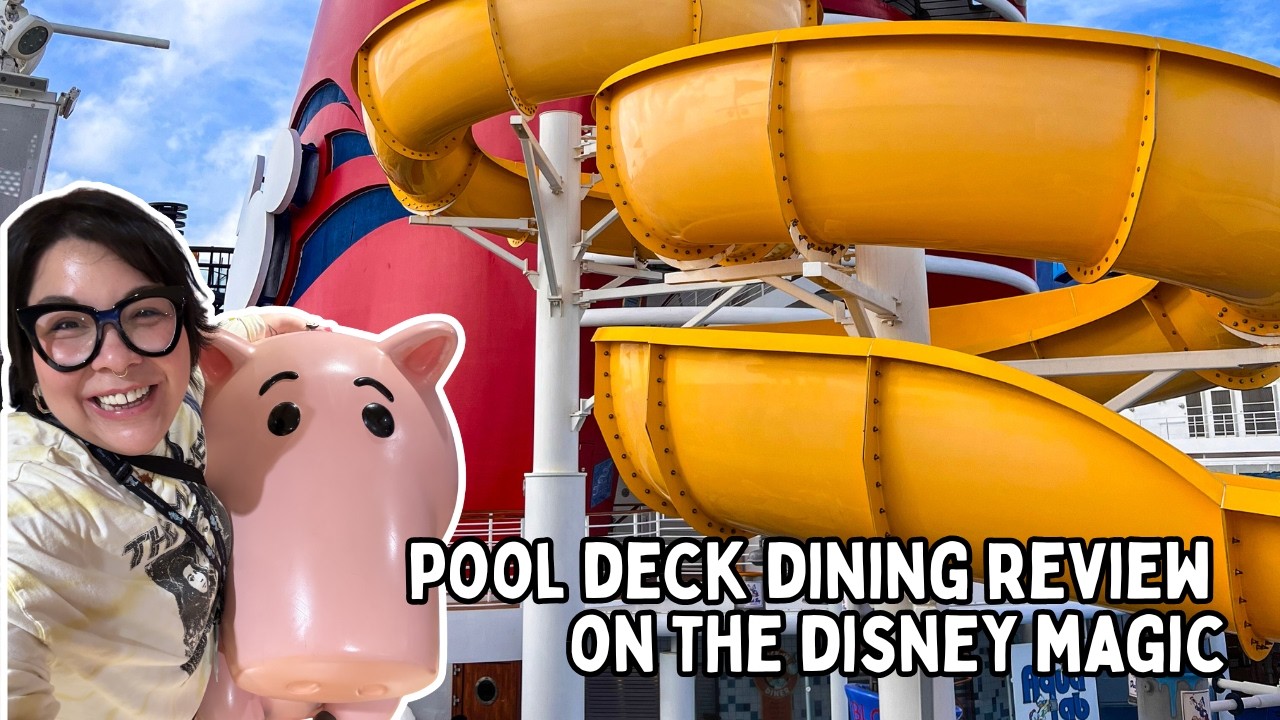 Pool Deck Dining Review on the Disney Magic: Duck-In Diner, Daisy's De-Lites, Pinocchio's Pizzeria