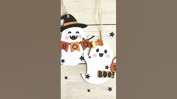 Ghost Cards & Coordinating Tags | Halloween | @pinefeather