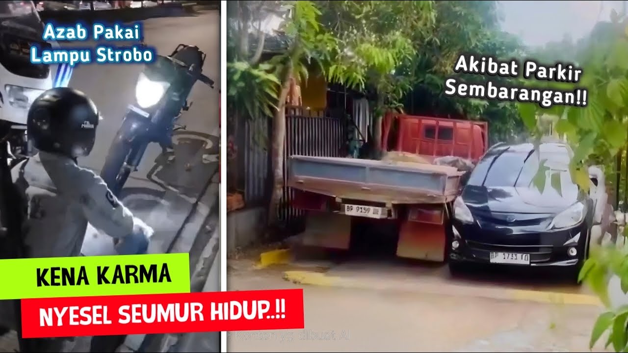 Parkir Sembarangan Berujung FATAL!! Deretan Momen Kena KARMA Terekam Kamera