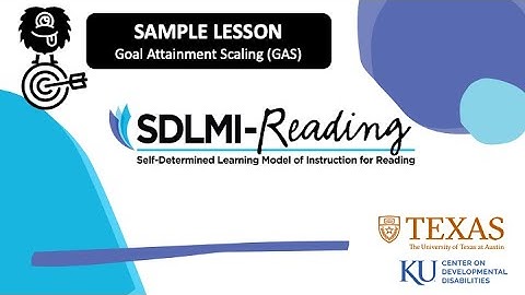 Goal Attainment Scaling | SDLMI-R Sample Lesson