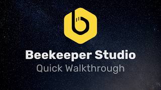 Beekeeper Studio Walkthrough (v5.8)