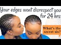 How to: Lay Your Edges &amp; Make it Last ALL DAY! | Miss Ola