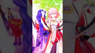 【 MMD Genshin Impact 】 Brooklyn Blood Pop Dance 【Yae Miko & Ei】