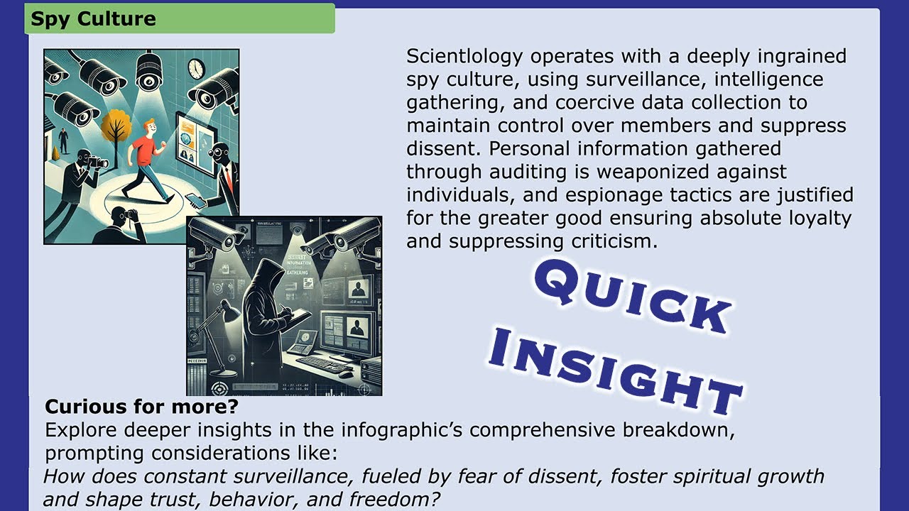 Spy Culture - Scientology Quick Insights (Infographic)