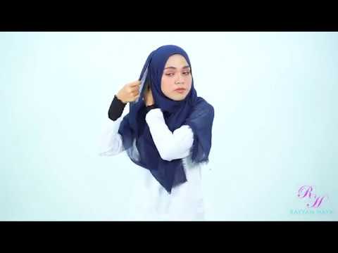 Rayyan Haya Tutorial Crumple Wide Shawl